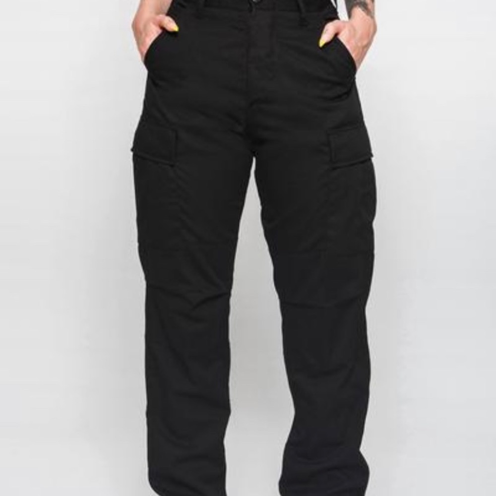 🐎 Burberry black designer cargo pants